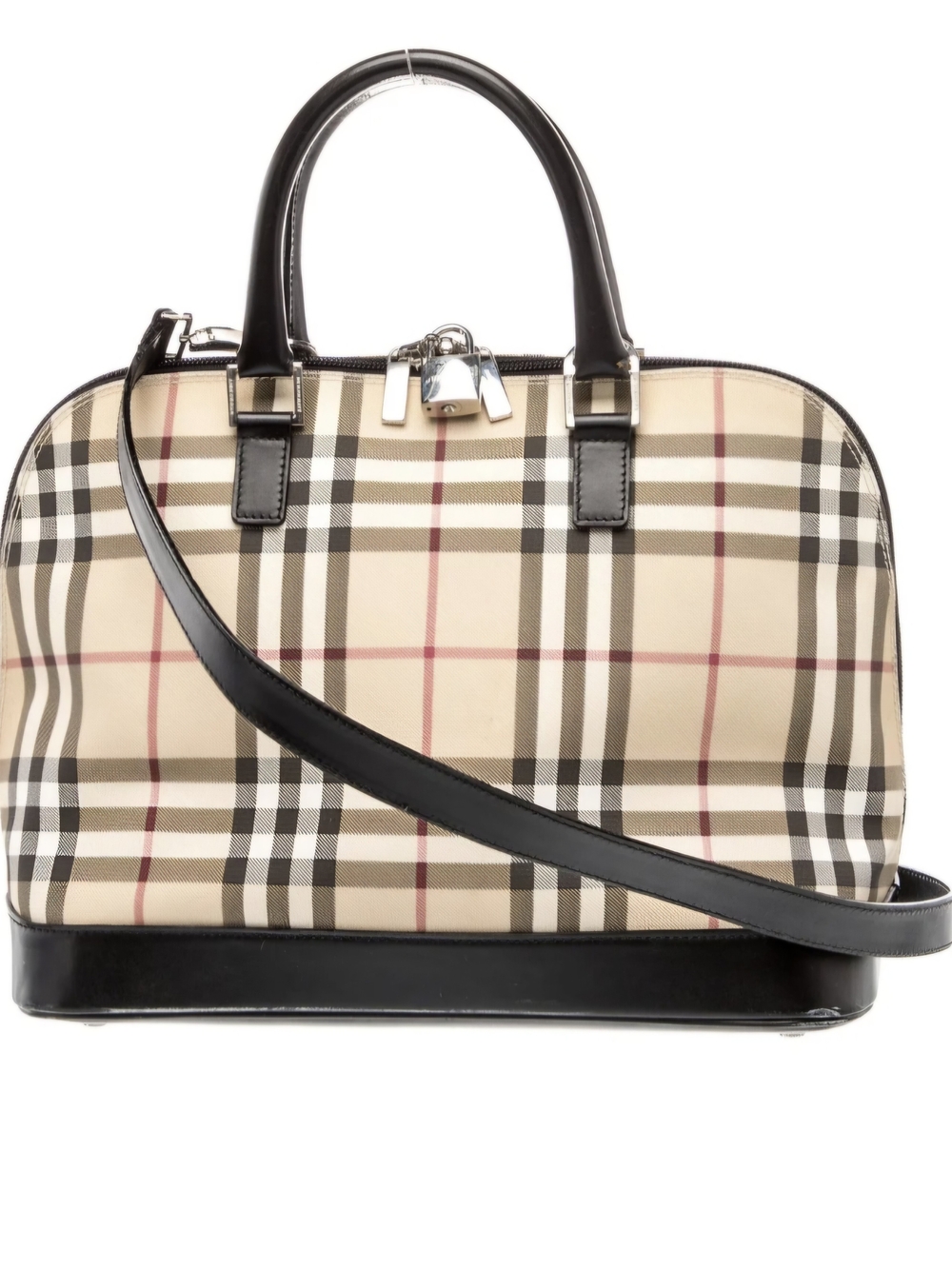 EUC Y2K Vintage Burberry Nova Check Dome Satchel